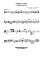 Guantanamera (Traditional Cuban song) for guitar