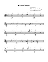 Greensleeves (Music notation only)