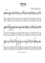 Spring (La Primavera) by A. Vivaldi (Notation and tabs) Francisco Burgos, guitar