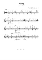 Spring (La Primavera) by A.Vivaldi (Music notation only) Francisco Burgos, guitar