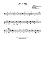 Ode to Joy. Ludwig van Beethoven – Music notation only